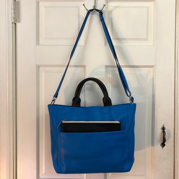 Halogen Leather Tote with Removable Clutch - Picture 2 of 8